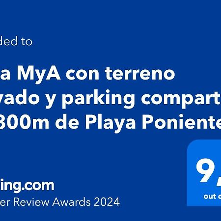 Casa Mya Con Terreno Privado Y Parking Compartido - A 800M De Playa Poniente Villa Benidorm Bagian luar foto