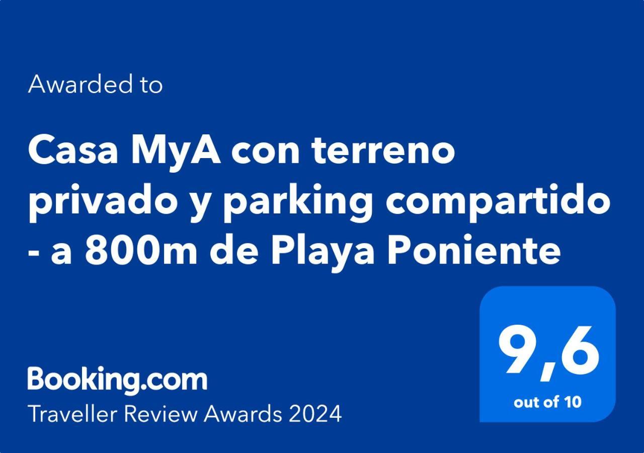 Casa Mya Con Terreno Privado Y Parking Compartido - A 800M De Playa Poniente Villa Benidorm Bagian luar foto